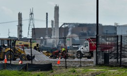 Construction continues at an xAI data center on Riverport Rd in Memphis, Tennessee, on April 25, 2025.