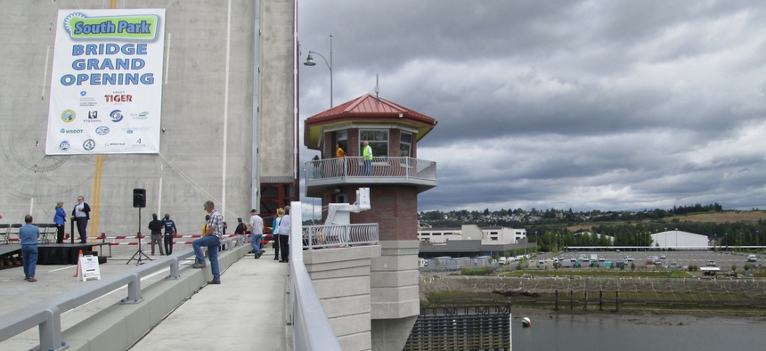 The new South Park Bridge in King County, Washington.