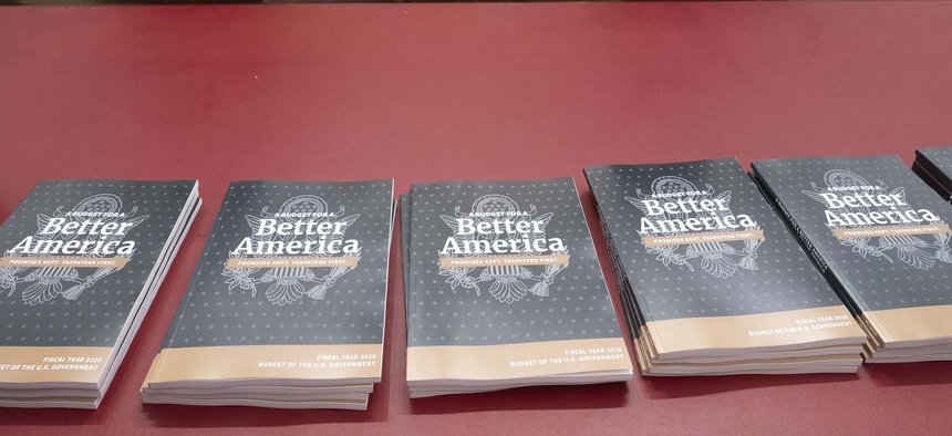 President Donald Trump's 2020 budget outline arrives on Capitol Hill at the House Budget Committee, in Washington, Monday morning March 11, 2019.