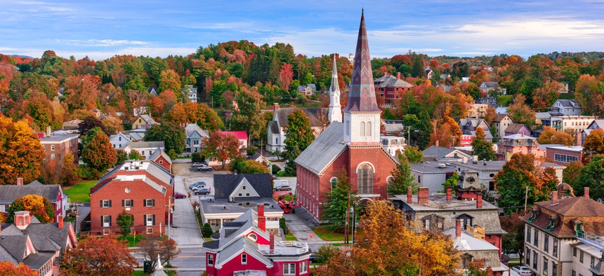 The skyline of Montpelier, Vermont. Small towns like Montpelier should explore opportunities to attract millennials.