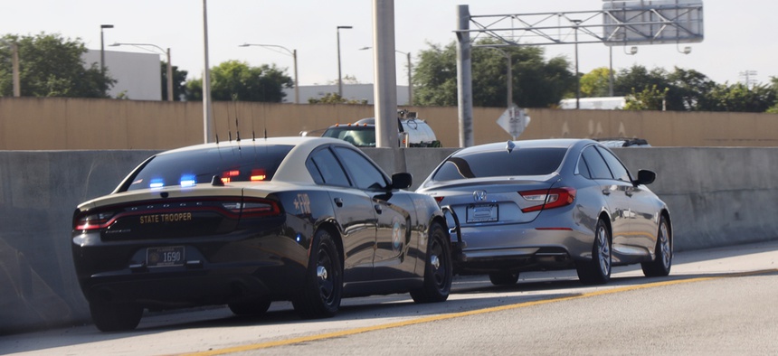 In a pretext stop, an officer pulls over a motorist for a minor traffic or equipment violation and then uses the stop to investigate a more serious crime.